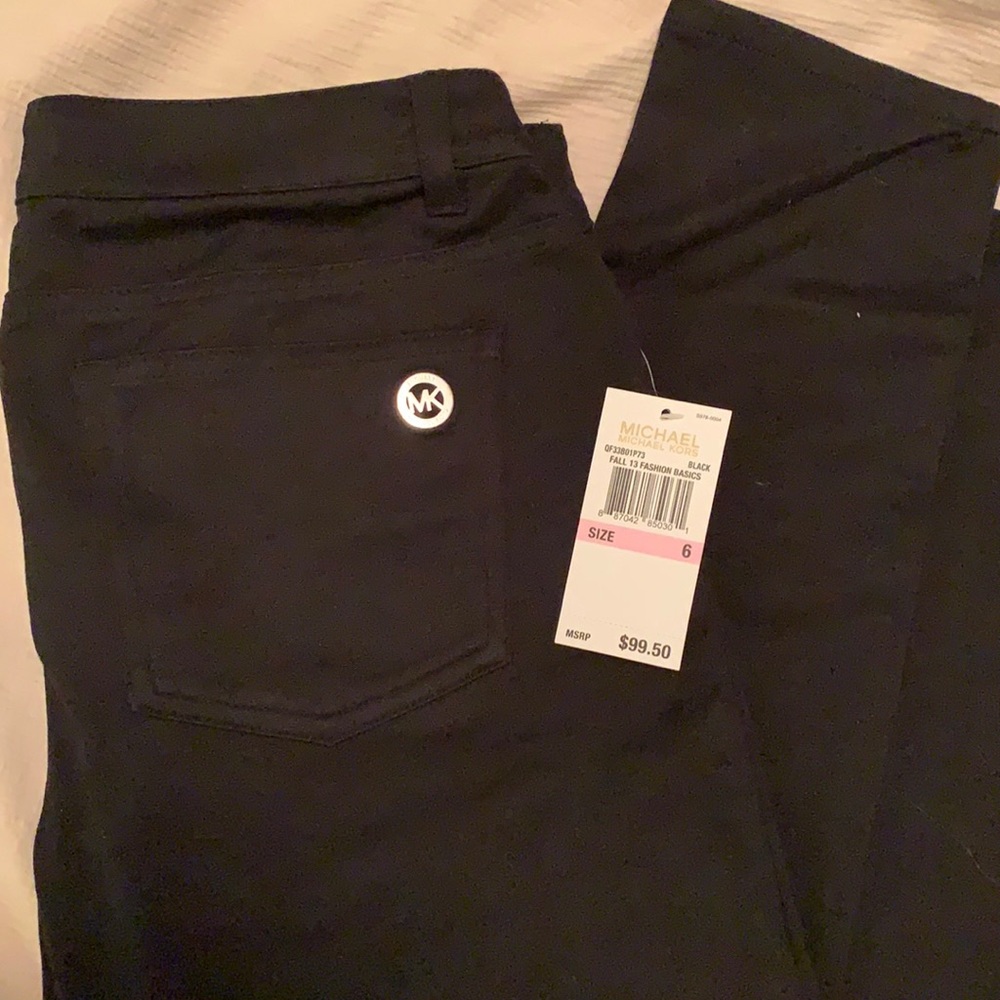 Full length black Michael Kors Jeggings